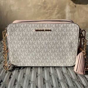 Ginny Medium Logo Crossbody Bag Michael Kors
